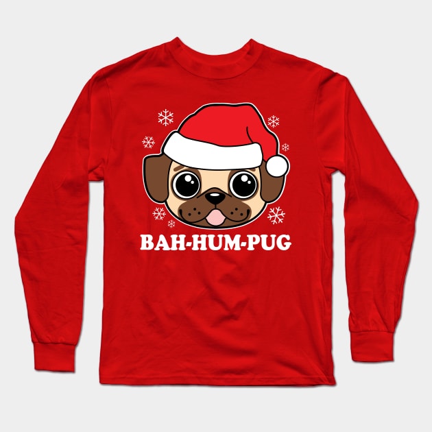 Bah Hum Pug Long Sleeve T-Shirt by DetourShirts